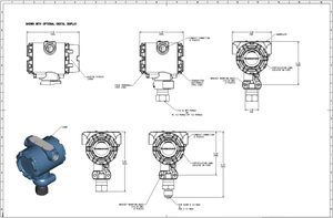 Transmisor de Presión Diferencial Estática Industrial Rosemounte 2088, Transmisor de Presión Absoluta y Manométrica - Product Image 3