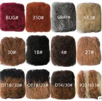 Extensions de Cheveux Tressés Afro Kinky en Vrac, Légères, Couleur Naturelle, pour Tressage au Crochet QVR Micro Twist