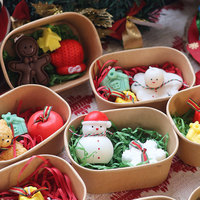 Weihnachtlich Geformte Sojawachs-Duftkerzen Geschenkset Santa Schneemann Lebkuchenmann Dekorative Kerzen für Weihnachten Feiertagsparty