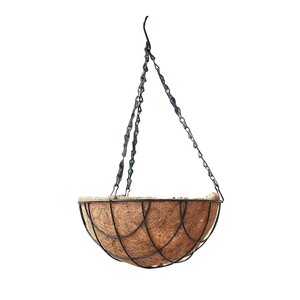 Macetas de flores de fibra de Metal modernas de fábrica, maceta colgante, <span class=keywords><strong>cesta</strong></span> con cadena, <span class=keywords><strong>cesta</strong></span> colgante de coco - Product Image 2
