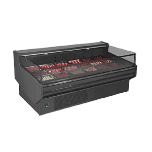 Enfriador de Carne Fresca Comercial con Puerta de Vidrio Transparente, Refrigerador de Exhibición para Delicatessen, Eléctrico - Product Image 1