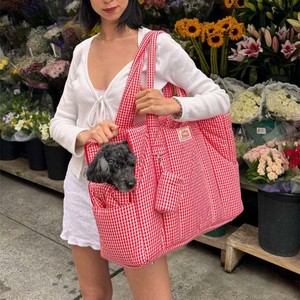 Nuevo Transportín para Mascotas con Logotipo OEM, Ecológico, Ligero, de Gran Capacidad, con Porta Bolsas para Excrementos, Bolsa de Viaje Acolchada para Perros y Gatos - Product Image 2