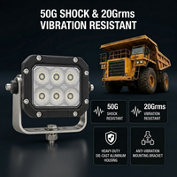 Lampe de travail LED 60W 6000LM avec puce OSRAM - 50000 heures de durée de vie, étanche IP69K pour l'exploitation minière, la construction, le tout-terrain
