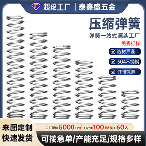 Ressorts de compression en acier inoxydable 304, diamètre de fil personnalisé, outils industriels, Shenzhen Chine - Product Image 2