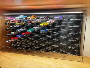 Caja de exhibición de coche de juguete personalizada al por mayor caja de exhibición acrílica de rueda caliente con <span class=keywords><strong>puerta</strong></span> - Product Image 4
