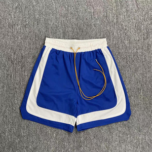 High Quality Men's Gym Shorts Custom Casual <strong>Mid</strong> Waist Bermuda Shorts Double <strong>Layers</strong> Elastic Breathable Mesh Pockets - Product Image 3