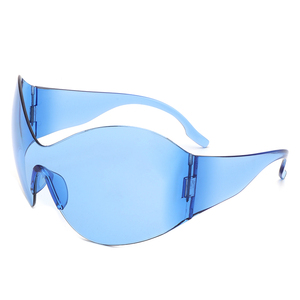 1012 One Piece Steampunk Y2K <b>Sunglasses</b> for Women Vintage Oversized Punk Sun Glasses Men 2000'S Hip Hop Shades 2023 - Product Image 5