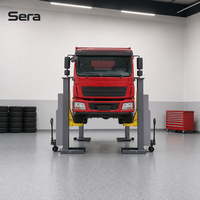 OBEC Sera 6 Poste Hydraulique Électrique 2-6 Tonnes, Pont Élévateur Mobile Robuste Sans Câble pour Camions et Autobus, Certification CE, Garantie 24 Mois