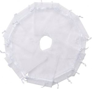 Pochettes sur mesure en organza personnalisées, sacs cadeaux en vrac avec logo personnalisé, pochettes à cordon en maille pour bijoux, enveloppes en maille transparente pour événements et branding - Product Image 2
