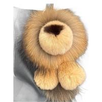 Nouveaux jouets en peluche créatifs, amusants et mignons en forme de dessin animé 3D, lapin Rex en fourrure douce, peluches, poupées en peluche, porte-clés lion moelleux