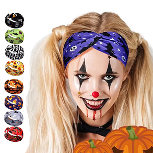 Lvdi 2025 Neuestes Halloween Luxus-Haarband Modisch Bequem Atmungsaktiv Polyester Mischfarben Vier Jahreszeiten Sport Yoga Party - Product Image 1