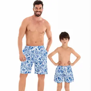 MAQVOB 2024泳裤亲子新款父子男士泳裤大码沙滩短裤