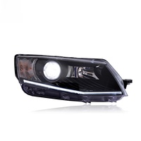 Ensemble de phares LED haut de gamme pour Skoda Octavia 15-17 avec feux de jour à LED et lentille de projecteur