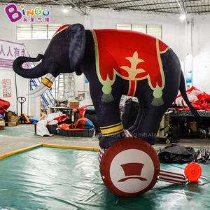 Özel şişme maskot hayvan modeli sirk sahne sahne sahne olay performansı için rulo ile dev şişme fil - Product Image 2