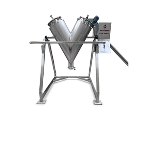 Mélangeur de poudre de type V Kandemir 300L en acier inoxydable à double rotation et vitesse variable pour l'alimentation - Product Image 2