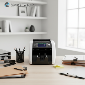 Contador de Billetes SM-3000V DIS con Reconocimiento Automático de Monedas USD/<span class=keywords><strong>EUR</strong></span>/CAD/INR, Máquina Contadora de Dinero y Valor de Billetes - Product Image 1