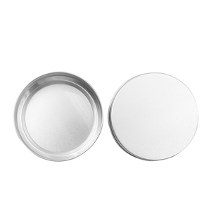 100 ml bạc kim loại nhôm bao bì tin có thể hộp nến tròn rỗng kim loại Container có thể với nắp có thể tự làm dán - Product Image 2