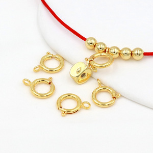 สร้อยข้อมือ สร้อยคอ เครื่องประดับ DIY ชุบทอง 14k พร้อมตัวล็อคแบบสปริง ตัวเชื่อมต่ออเนกประสงค์ B107 - Product Image 2