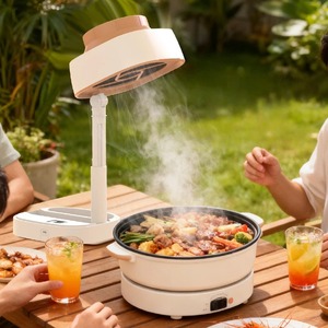 Campana Extractora Portátil Pequeña para <span class=keywords><strong>Cocina</strong></span>, <span class=keywords><strong>de</strong></span> Sobremesa, con Funcionamiento Mecánico, Recargable, Color Caqui, para Camping - Product Image 4