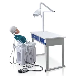 Electric medical teaching simulation training unit silicone manikin oral dental manikin simulator with workbench