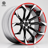 Jantes forgées Dw 2PC 19 20 21 22 pouces 10 rayons avec anneau rouge usiné bicolore compatibles Mercedes Benz – Vente en gros directe usine OEM ODM
