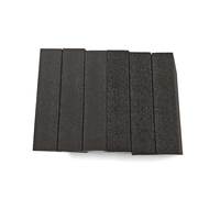 Bloc de ponçage trapézoïdal en oxyde d'aluminium haute performance 25 mm, personnalisable OEM, pour polissage automobile, grains 60-1500 #