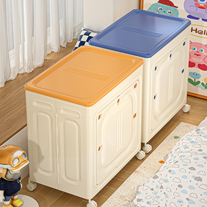 Rmier קיבולת גדולה חזית פתוחה & כיסוי העליון פלסטיק מתקפל אחסון מיכל חדר שינה בגדים תיבת אחסון עבור מצעים לחסוך מקום - Product Image 2