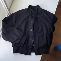 Blouson Bomber Unisexe Personnalisé avec Logo, Col Montant, Coupe Ample, Court, Décontracté, Printemps-Automne, Léger, pour Hommes et Femmes, Vente en Gros