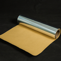Rouleaux personnalisés de taille d'un côté, papier kraft enduit de papier aluminium pour emballage industriel
