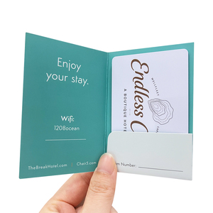 Coffret Cadeau Luxe en Papier Couché avec Enveloppe Estampée à Chaud et Emballage pour Cartes de Visite Cr80 avec Petite Boîte - Product Image 2