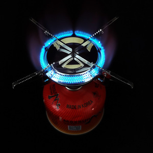 Estufa de Gas Portátil Integrada de Una Pieza Tipo Disco, Estufa de Tanque Plano de Propano de Alta Potencia para Acampar y Hacer Senderismo al Aire Libre - Product Image 4