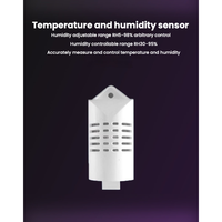 Humidificateur ultrasonique industriel avec réservoir d'eau, machine à brume froide commerciale, humidificateur à contrôle d'humidité pour jardin