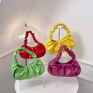 2026 Women's Fashion Versatile Handbag Pleated Cloud Bag French Niche Design Open Polyester New Trendy Shoulder Armpit Bag - Product Image 3