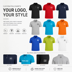 Polo de Piqué Cuprammonium para Hombre con Logotipo Personalizado, 280G, 75% Algodón, Uniforme de Golf Premium de Alta Calidad, Venta al Por Mayor, Tallas S-4XL, Color Ébano - Product Image 2