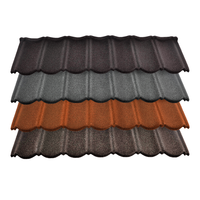 Tuiles de toiture en métal revêtues de pierre Galvalume - Tuiles Bond 16 couleurs + Personnalisables, imperméables, ignifuges, durables pour usage résidentiel