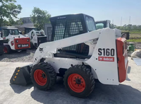 Minicargadora Usada Ligera de Tamaño Compacto con Capacidad de Desplazamiento Flexible Bobcat S160 para Construcción en Interiores
