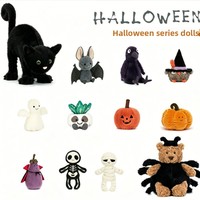 Coussin décoratif en peluche Citrouille Fantôme d'Halloween, ultra-doux, motif Petit Diable Fantôme mignon, unisexe, à partir de 14 ans, vente en gros