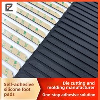 Coussinet en silicone antidérapant en maille auto-adhésif de qualité alimentaire, support de téléphone portable, amortisseur de chocs, joint d'étanchéité pour bouteilles