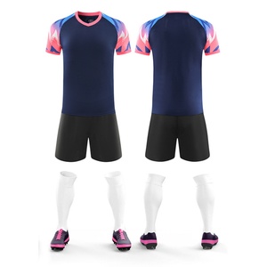 เสื้อฟุตบอลและกางเกงขาสั้นแบบสั่งทำได้  สำหรับผู้ใหญ่และเด็ก  พร้อมปักชื่อทีม เบอร์ เลข  โลโก้  ผ้าคุณภาพสูง คอตตอน/ไม้ไผ่/สแปนเด็กซ์  บริการ OEM - Product Image 4