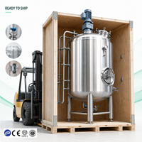 Cuve de Fermentation en Acier Inoxydable 100L-10000L avec Système CIP, PLC et Moteur pour Brasseries, Vins, Vinaigres et Hôtels