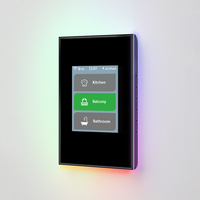 Interruptor Inteligente Lanbon de Lujo para Automatización del Hogar, Pantalla LCD L8, Wifi y Zigbee, Compatible con Control por Voz Alexa