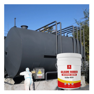 Revestimiento industrial blanco bajo VOC <span class=keywords><strong>caucho</strong></span> de silicona líquida techo impermeable <span class=keywords><strong>pintura</strong></span> resistente a la intemperie - Product Image 3