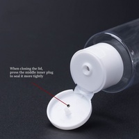Bouteille vide en plastique de luxe de 100 à 250ml pour toner hydrosol épais et transparent épaule plate pour l'emballage cosmétique de lotion de sérum de soin de la peau
