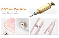 Machine de manucure professionnelle en gros 35000 tr/min, ponceuse à ongles électrique, pièce à main pour perceuse à ongles métalliques