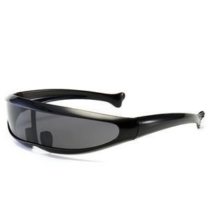 Lunettes de soleil rétro de luxe personnalisées avec logo d'usine, vente en gros, pour hommes et femmes, lunettes fantaisie vintage, lunettes de soleil futuristes - Product Image 4