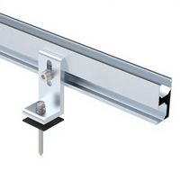 Support de montage solaire en aluminium pour panneau solaire 480W sur toit en tôle métallique