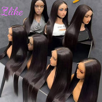 Wig Rambut Asli Vietnam HD Swiss Lace Tanpa Lem, Wig Lace Front untuk Wanita Kulit Hitam