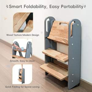 <span class=keywords><strong>หอ</strong></span>คอยการเรียนรู้แบบมอนเตสซอรี่ ดีไซน์พับได้ 3 ขั้น สำหรับ<span class=keywords><strong>เด็ก</strong></span>วัยหัดเดินและเด็กเล็ก ใช้เป็นเก้าอี้ช่วย<span class=keywords><strong>ทำ</strong></span>ครัว - Product Image 4