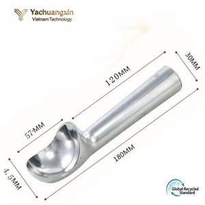 Cuillère à glace en acier inoxydable, vaisselle moderne pour le camping et la maison - Product Image 3