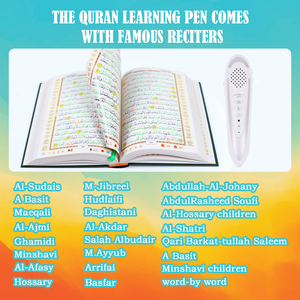 Lettore di lettura del corano digitale lettura parlante Talking Learning Pen Tajweed Al Quran con curdo Dari Pashto Translation lettore MP3 - Product Image 5